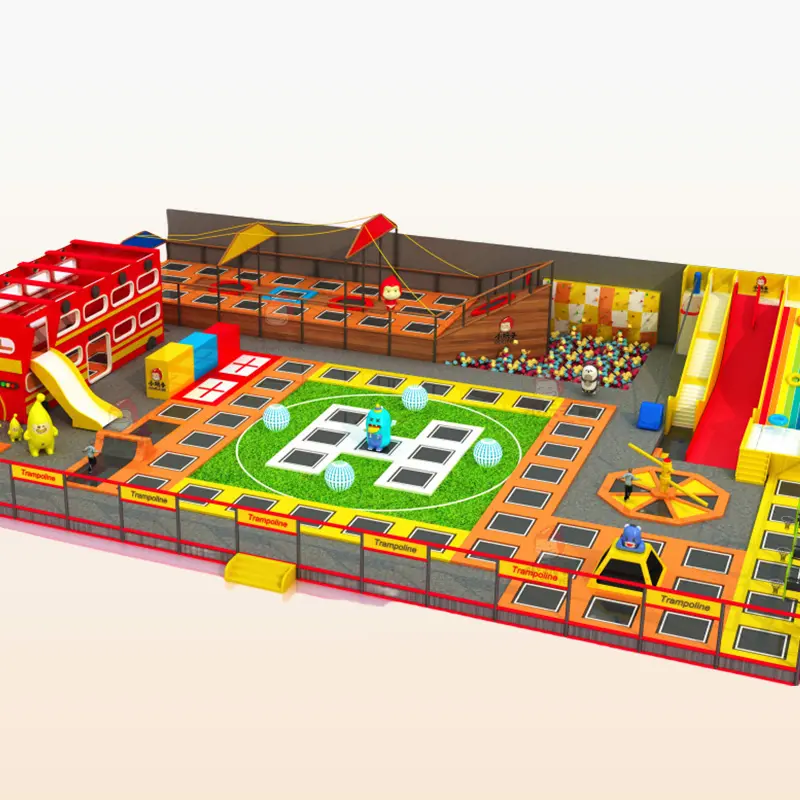 Trampoline park Children Indoor Playground Equipment Castle for Kids 3-12 Age Park Customized Theme