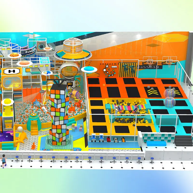 Trampoline park Children Indoor Playground  Can Be Custom Design Crafted for Shopping Malls