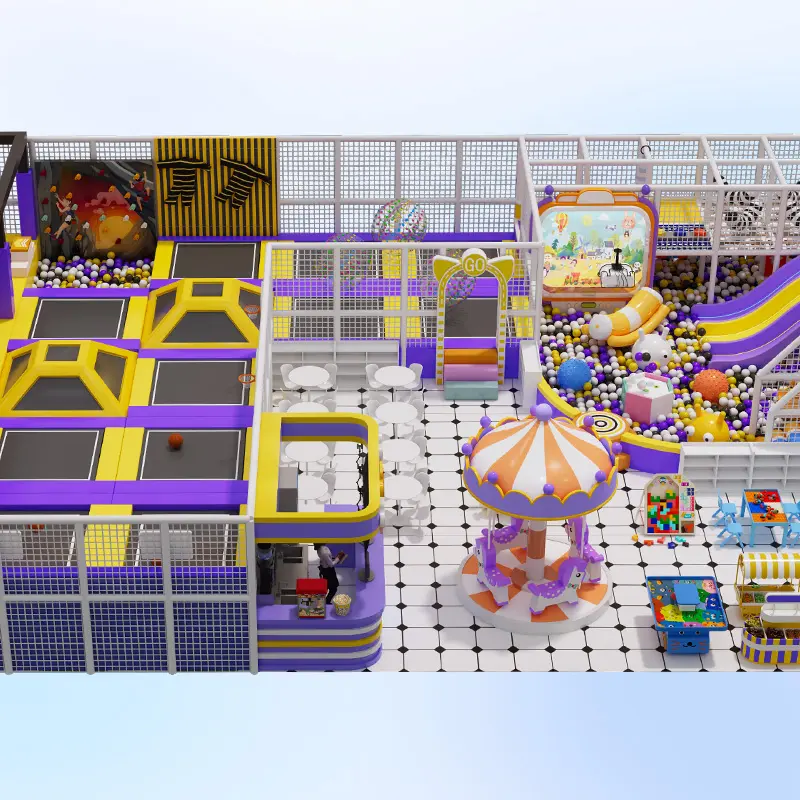 Trampoline park Children Indoor Playground Educational games that blend fun with learning