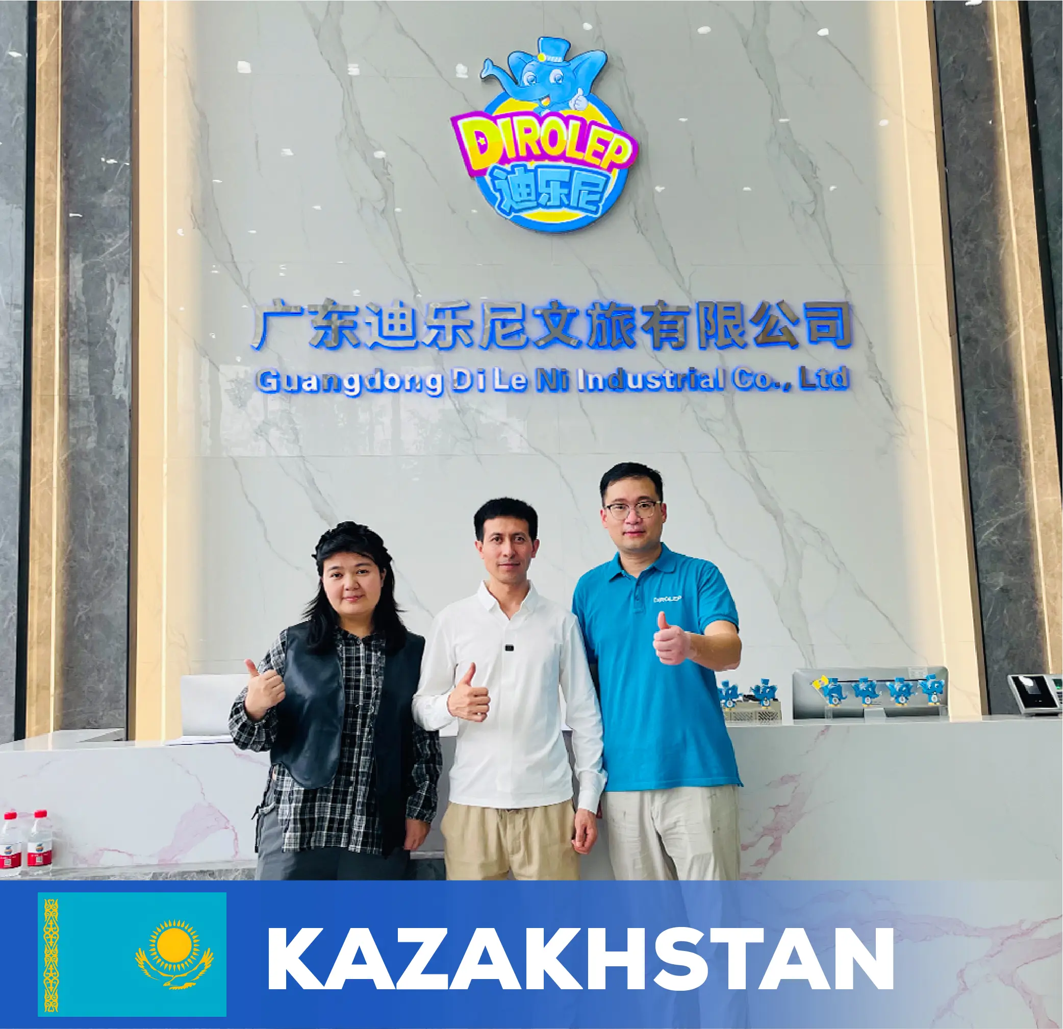 Dirolep Park service the children playground projects for Kazakhstan clients