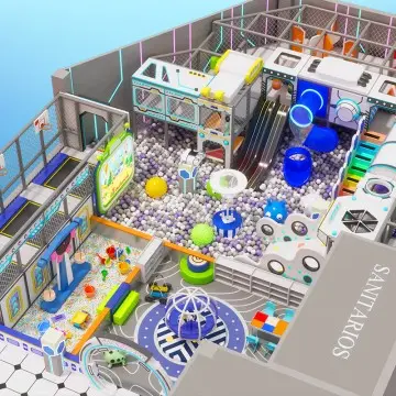 Space Themed Children Indoor Playground Customized Themed Park Amusement Play