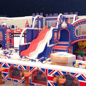 Morandi Themed free design support customization of children's amusement park indoor playground for sale trampoline park indoor