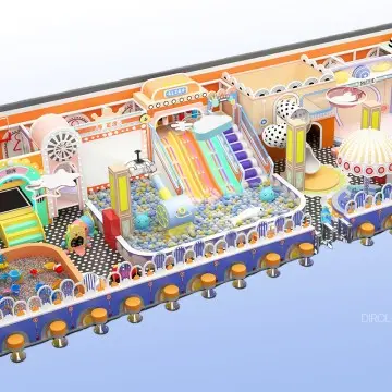 Dirolep Park Macaroon Themed Children Playground Equipment indoor Playground Indoor Playground Equipment For Sale Indoor Playground Equipment