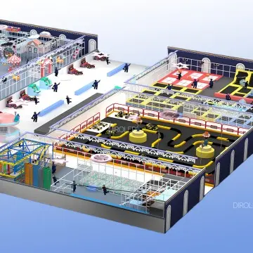 Trampoline park support customization of children's amusement park commercial indoor playground equipment manufacturers