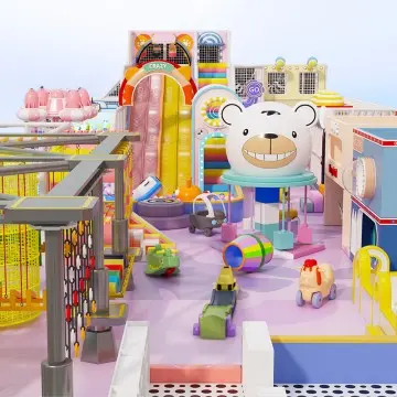 Macaron Themed Children Indoor Playground Structure Equipment  Amusement Park Soft Play Indoor Playground