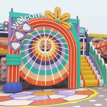 Morandi Themed  Indoor Playground Equipment kids Games Indoor Playground Equipment modular Playground indoor soft play equipment manufacturer