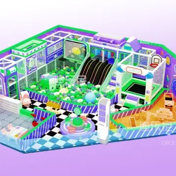 Dirolep Park Space Themed Maze Kids Activity Center multi-functional Climbing Frame Family Entertainment Area vibrant Soft Play Indoor Playground interactive Ball Pit Indoor Play Equipment