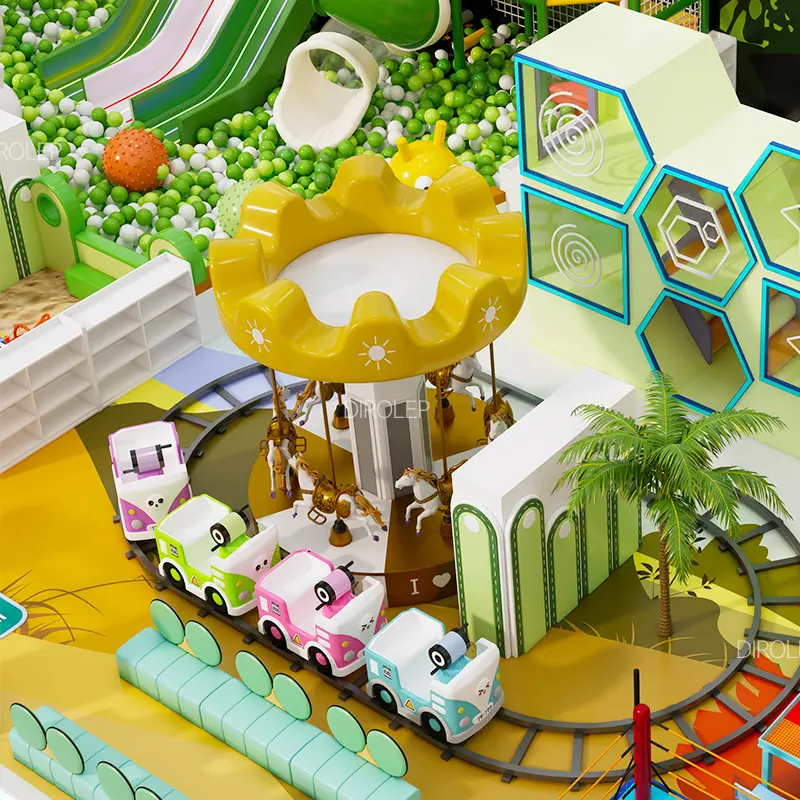 Jungle Themed soft play children playground Indoor Playground  Kids Play Structure Factory