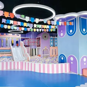 Castle Themed Children Indoor Playground  Featuring Educational and Entertaining Elements