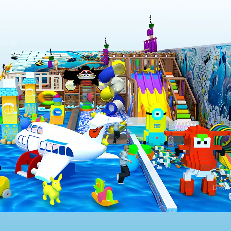 Ocean Themed commercial kids park children indoor playground manufacturer Kids Indoor Soft Play Park