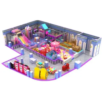 Durable indoor children's slide playground equipment