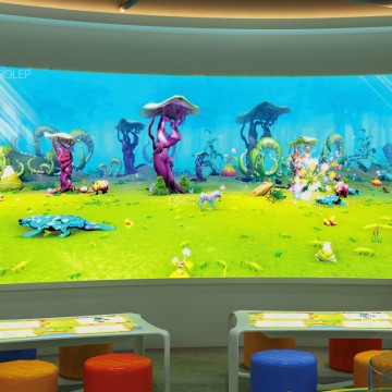 Dirolep Park Interactive Painting Game  Customized Indoor indoor Playground Commercial children Playground Equipment amusement Park Manufacturer landscape Structures
