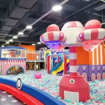 Morandi Themed Dirolep Park role Play House amusement Park Play Center ball Pool Indoor Playground shopping Mall Play Equipment steel Indoor Playground commercial Kids Indoor Soft Play Center