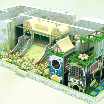 Jungle Themed  Dirolep Park children indoor playground factory free design support customization of children's amusement park soft play sets kids playground