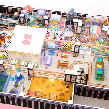 Morandi Themed Dirolep Park Free Design Indoor Play Center Pvc And Plastic Material Children Indoor Playground For Sale Shopping Mall Use commercial Playground