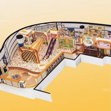 Morandi Themed Indoor Playground indoor Playground Commercial kids Area kids Play Area Indoor kids Park Indoor city Games playground Equipment softplay