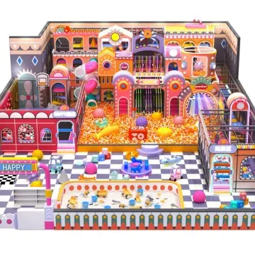 Castle Themed Children Indoor Playground with Interactive Games Soft Play Equipment
