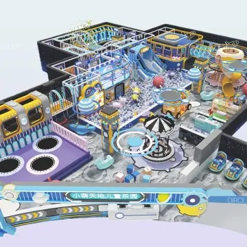 Morandi Themed Kids Amusement Park Attractive Playground Fibeiglass Slide Children Modular Playground With Slide