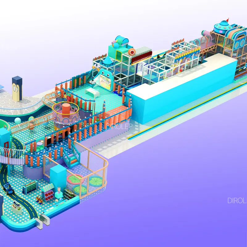 Plastic playground equipment factory