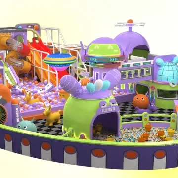 Space Themed Soft indoor play center for kids interactive Kids Playground Equipment led Themed Playground Equipment For Children space-themed