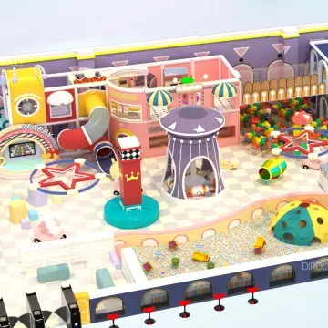 Morandi Themed Dirolep Park children indoor playground factory free design support customization of children's amusement park indoor playground builders