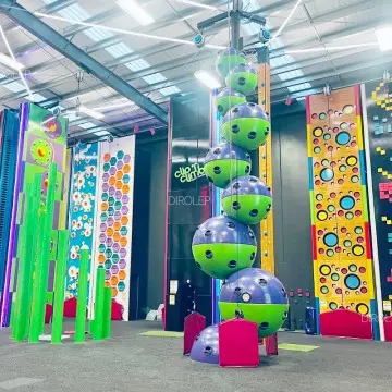 Climbing Wall High Quality Amusement Park For Children Juegos Infantiles Indoor Playground With Rope Course Climbing Wall children Playground kids Playground play Ground playground Equipment