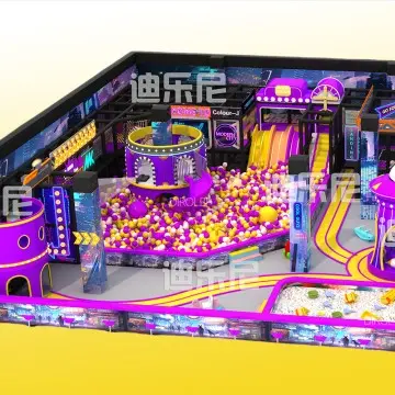 Trendy Themed commercial kids park children indoor playground manufacturer Children's indoor Adventure Park with Air Coaster Rope Course Climbing Wall Ninja Course Kids' Amusing Play Area