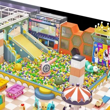 Indoor children's playground equipment suitable for different age groups