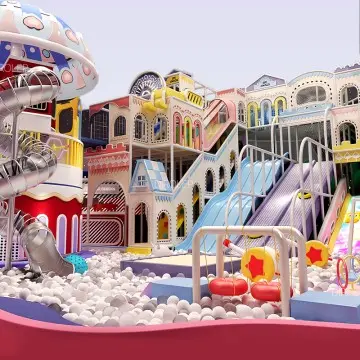 Morandi Themed commercial kids park indoor playground factory free design support customization of children's amusement park