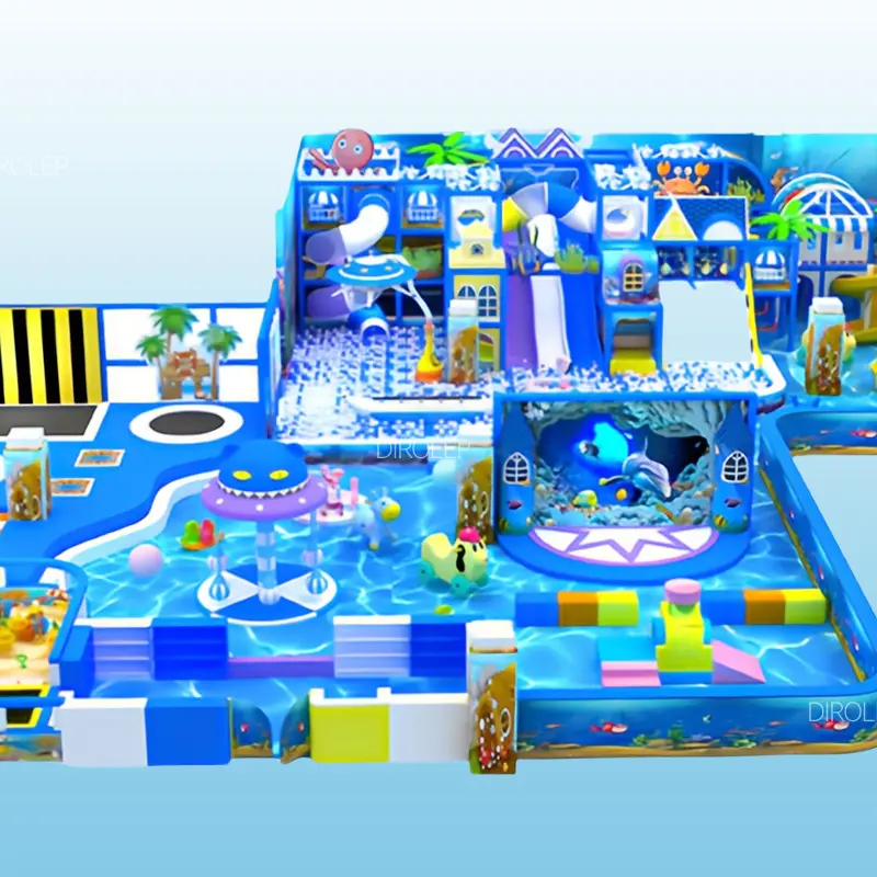 Ocean Themed childrens Play Area indoor Playground For Children play Ground veriefied By Tuv Indoor Playground indoor Play Center