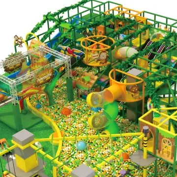 Jungle Themed Indoor Jungle Gym Customized Themed Park Amusement Play Indoor Playground With Trampoline Park Climbing Wall commercial Playground kids