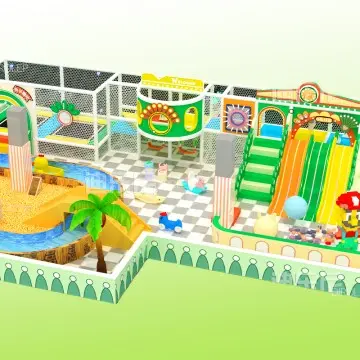 Dirolep ParK Jungle Themed Commercial Indoor Playground Equipment One-Stop Soft Play Center with Ball Pool for Role Play House in Amusement Parks