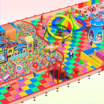 Morandi Themed commercial kids park children indoor playground manufacturer kids soft play equipment for amusement