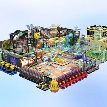 Space Themed Children Indoor Playground Structure Customized for Children's Entertainment Interactive Game