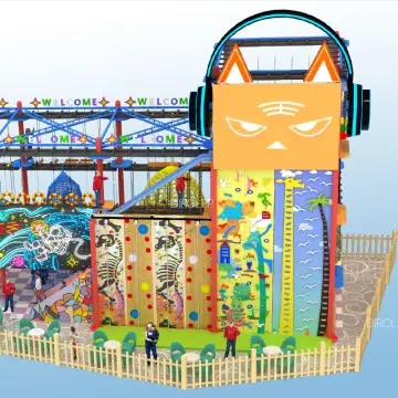 Climbing Wall Indoor Jungle Gym Customized Themed Park Amusement Play Indoor Playground With Trampoline Park Climbing Wall Dirolep Park children indoor playground factory free design