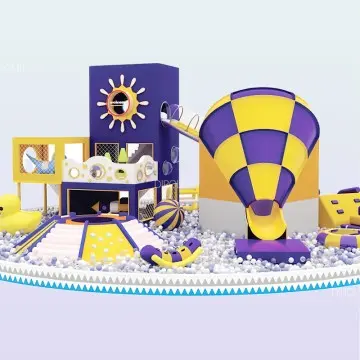 Trendy Themed Kid Indoor PVC Soft Playground Children Play Equipment Indoor Castle for 3-12 Year Children Customized Park Ball Pool
