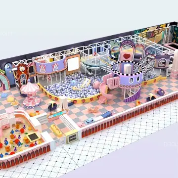 Morandi Themed  kids soft play equipment for amusement park support customization commercial indoor playground equipment manufacturers