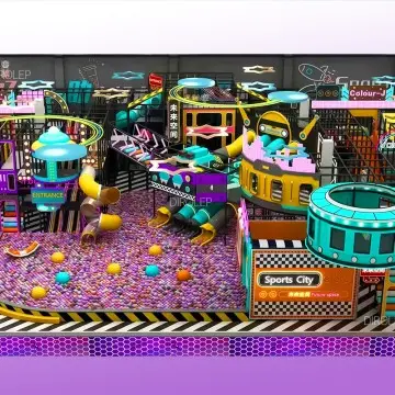 Trendy Themed Rope Course Play Center Indoor Slide Park family Sports Center Indoor Playground Adventure Park sports Center adventure Park Equipment Children Playground Equipment