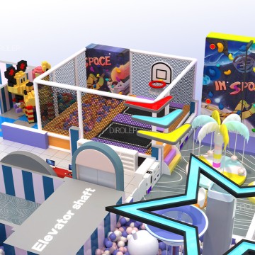 Trampoline park  Colorful Amusement Park Equipment Kids Indoor Playground For Sale Custom Indoor Slide Indoor Play Center commercial kids park children indoor playground manufacturer