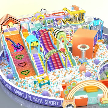 Morandi Themed Commercial Playground Tunnel Maze Customized Kids Indoor Playground Equipment for Kids Play Area equipment for amusement park support customization